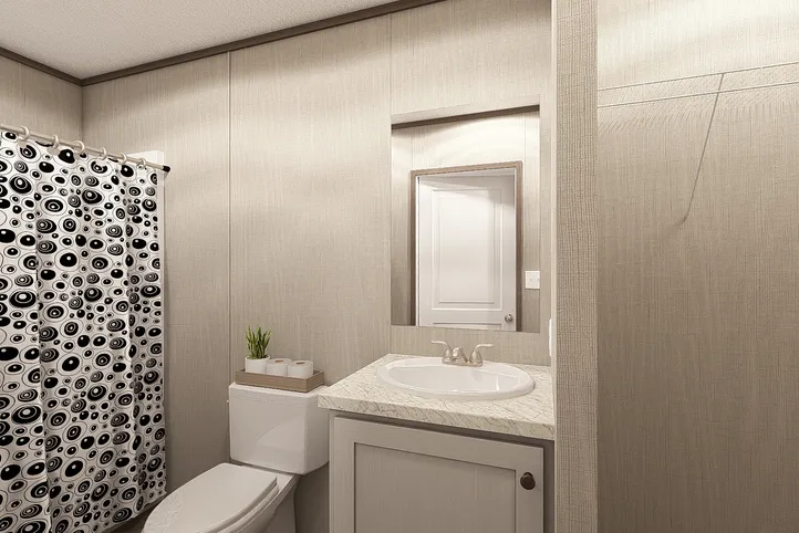 The LEGEND 14X66 Primary Bathroom. This Manufactured Mobile Home features 3 bedrooms and 2 baths.