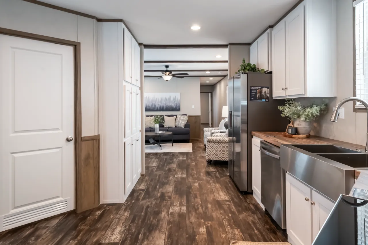 The ANNIVERSARY ENTERTAINER Exterior. This Manufactured Mobile Home features 3 bedrooms and 2 baths.