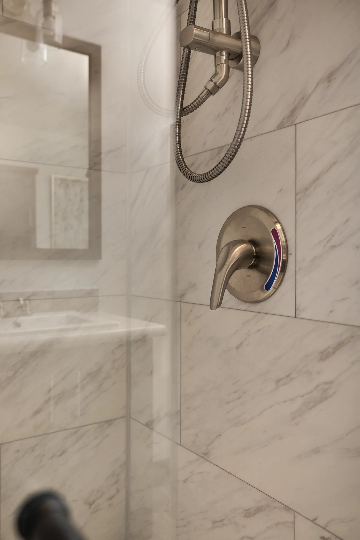 The LEGEND 78 Primary Bathroom. This Manufactured Mobile Home features 3 bedrooms and 2 baths.