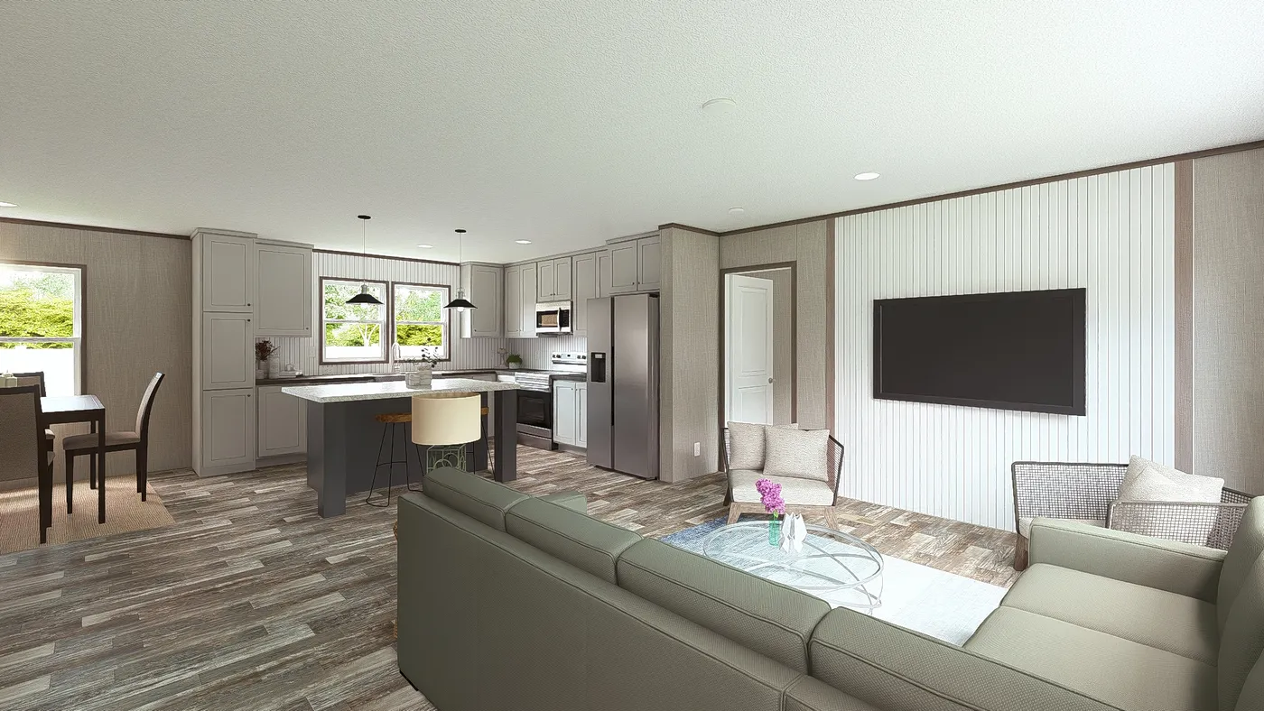 The ULTRA BREEZE 28X52 Foyer. This Manufactured Mobile Home features 3 bedrooms and 2 baths.