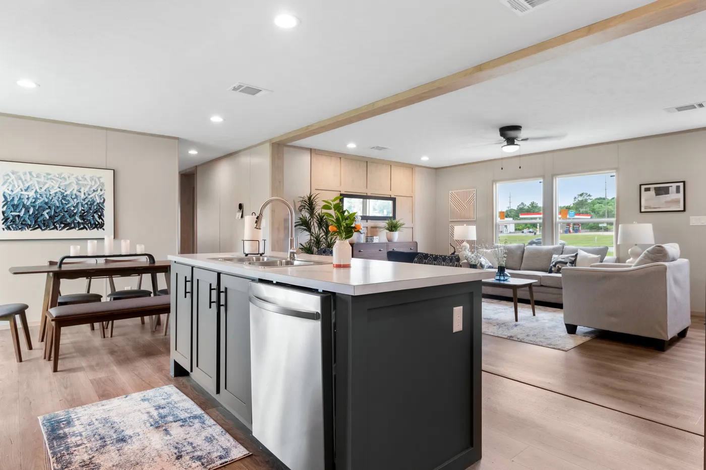 The FIJI Kitchen. This Manufactured Mobile Home features 3 bedrooms and 2 baths.