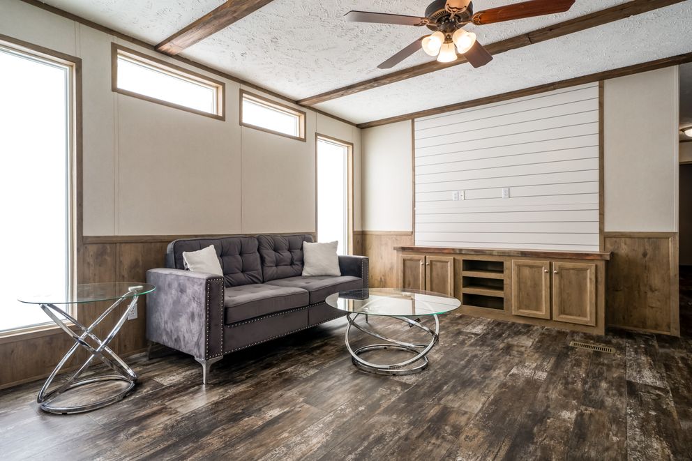 The ANNIVERSARY ENTERTAINER Exterior. This Manufactured Mobile Home features 3 bedrooms and 2 baths.