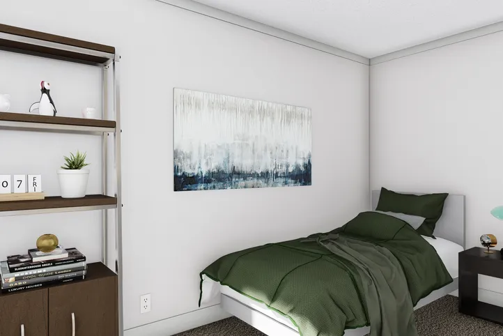 The HEY JUDE Bedroom. This Manufactured Mobile Home features 5 bedrooms and 2 baths.