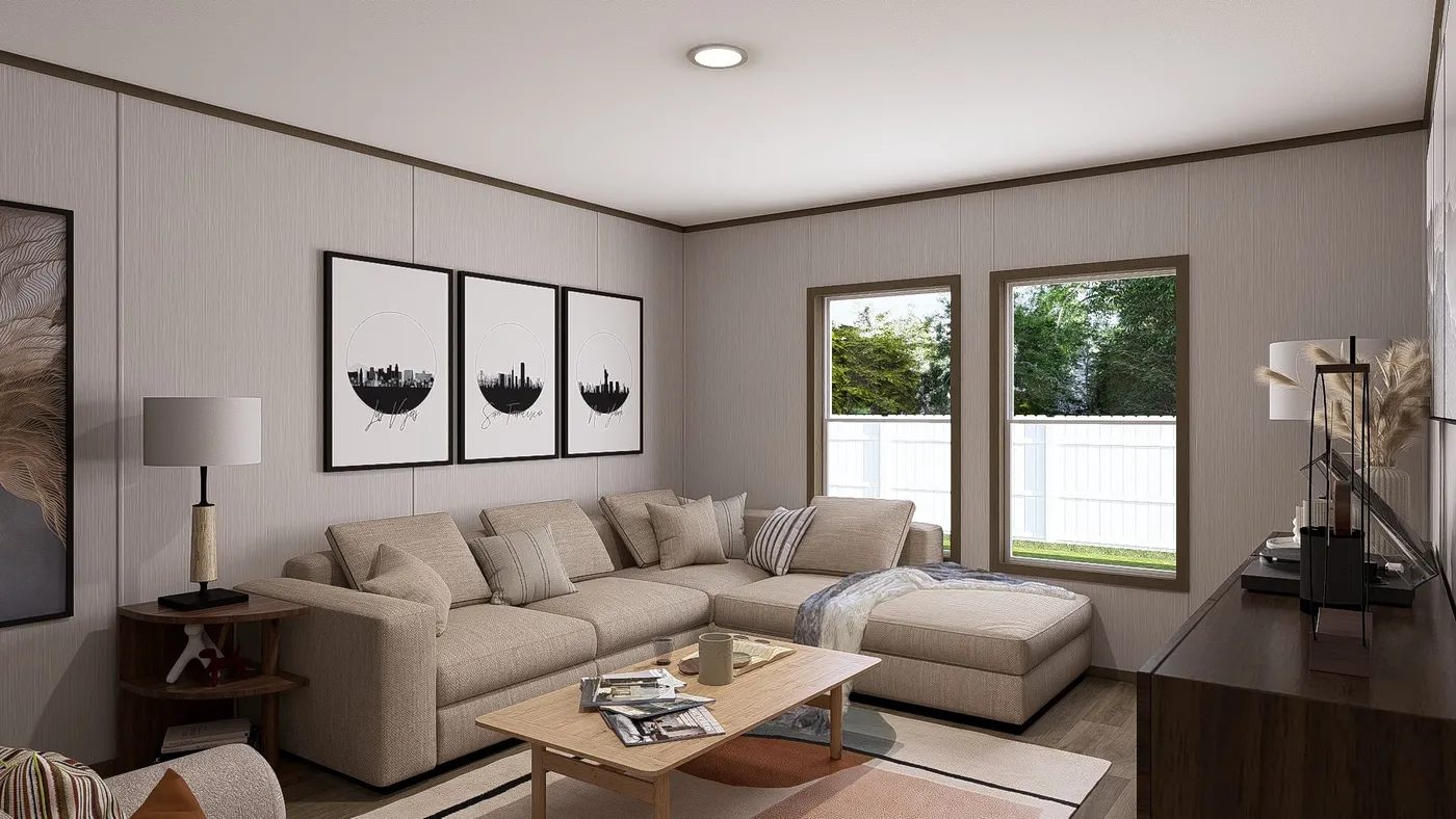 The CROCKETT Den. This Manufactured Mobile Home features 3 bedrooms and 2 baths.