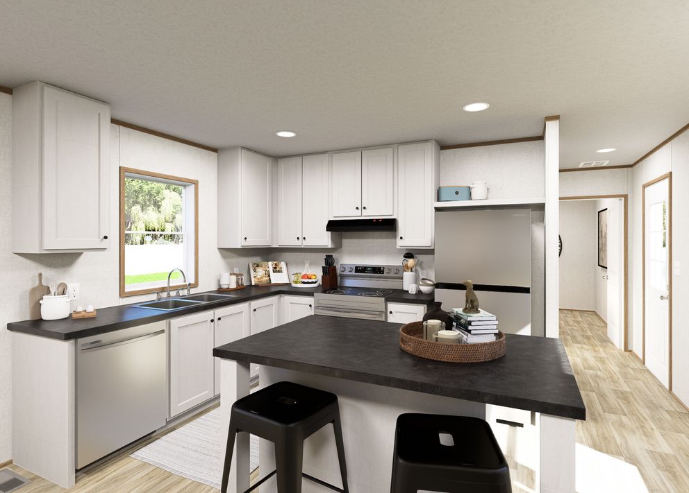 The BEACON Exterior. This Manufactured Mobile Home features 3 bedrooms and 2 baths.