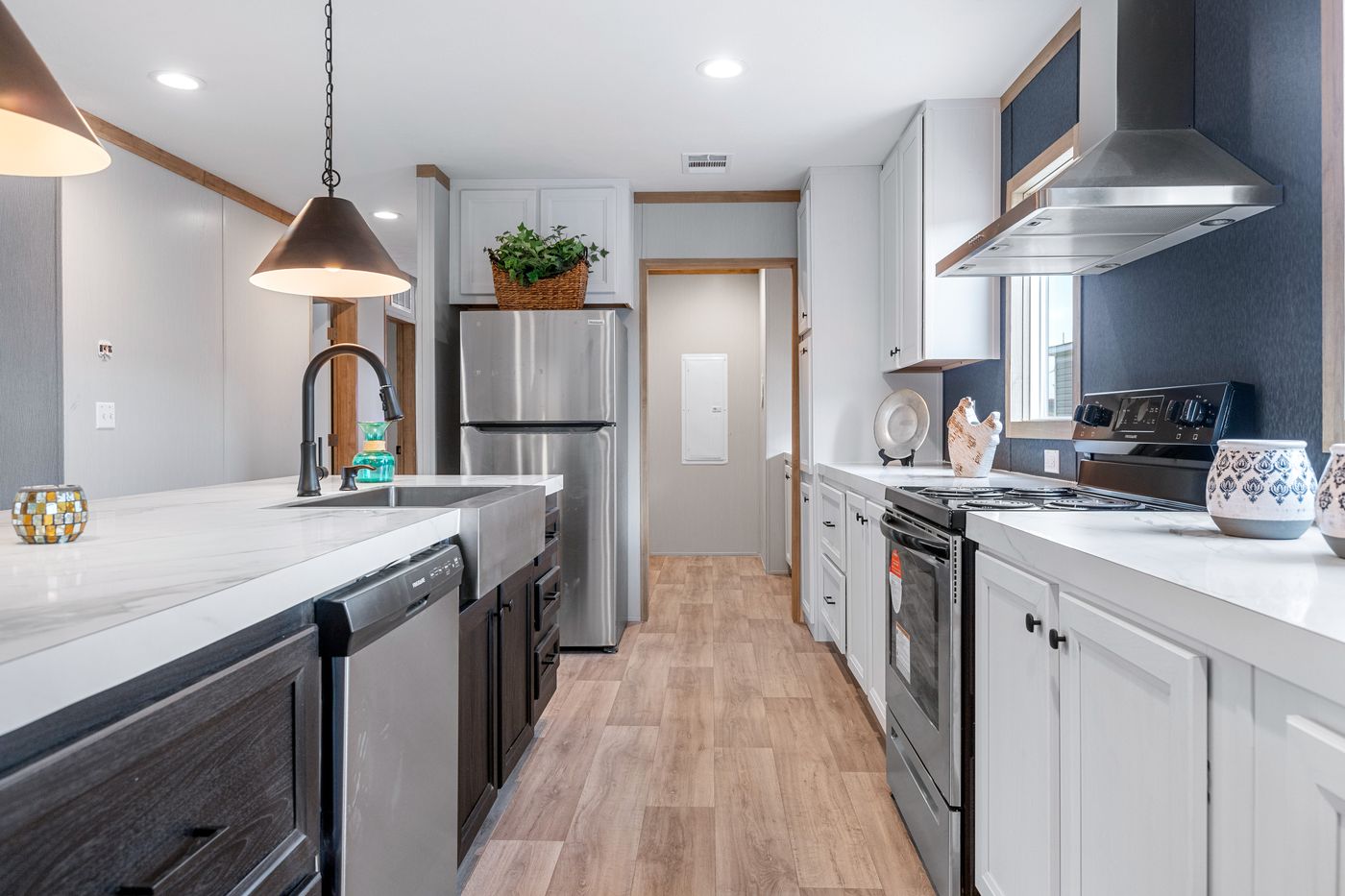 The ANATOLIA Kitchen. This Manufactured Mobile Home features 3 bedrooms and 2 baths.