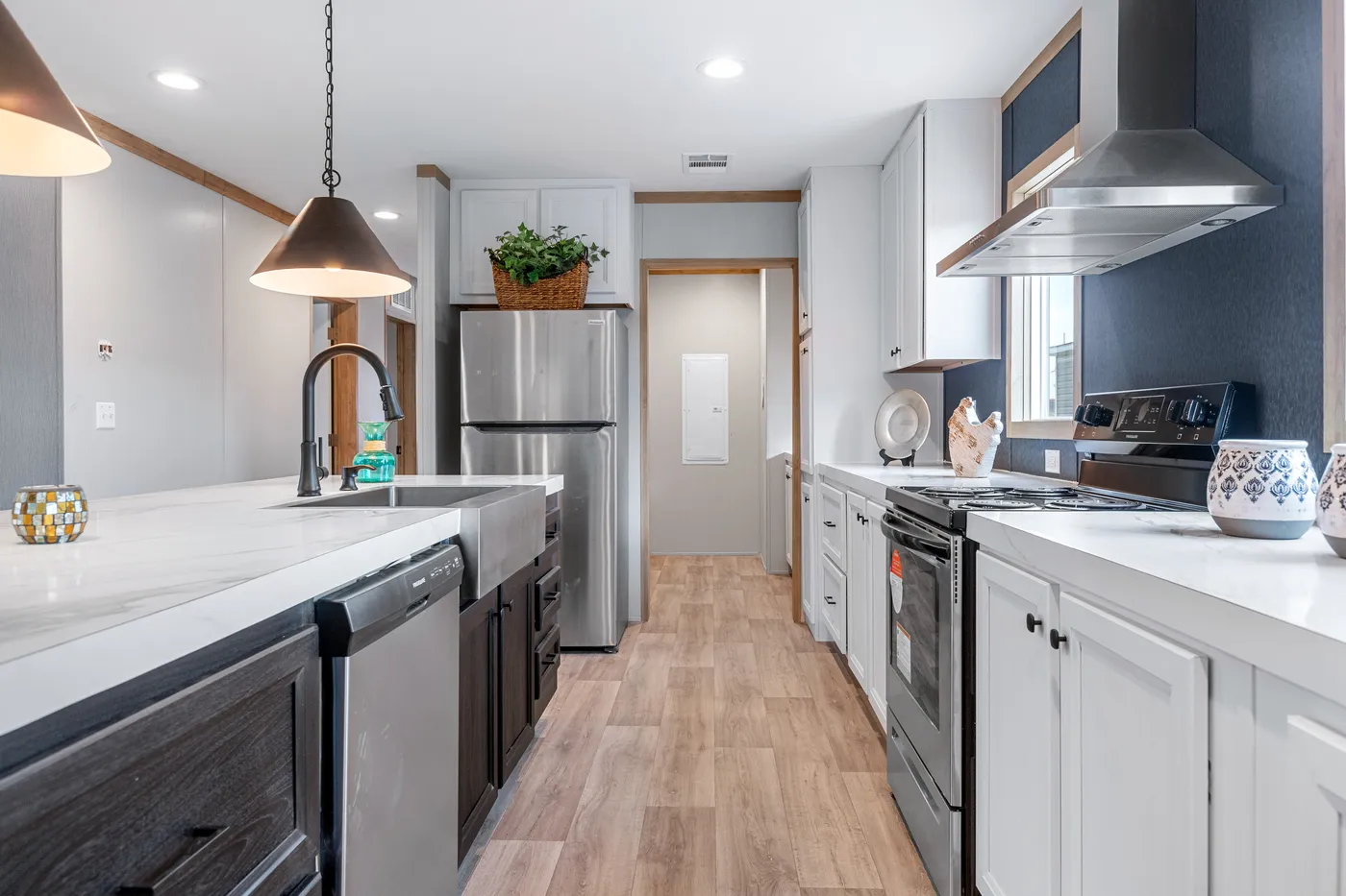 The ANATOLIA Kitchen. This Manufactured Mobile Home features 3 bedrooms and 2 baths.