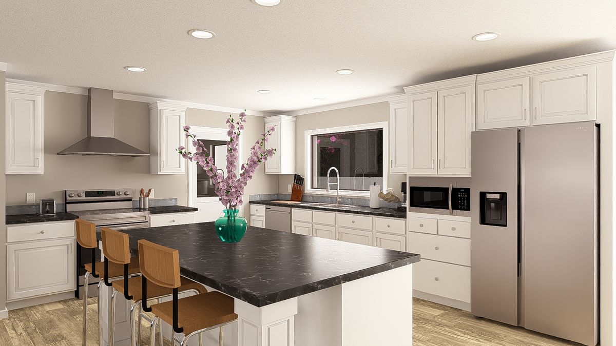 The THE BIG EASY Kitchen. This Manufactured Mobile Home features 4 bedrooms and 3 baths.