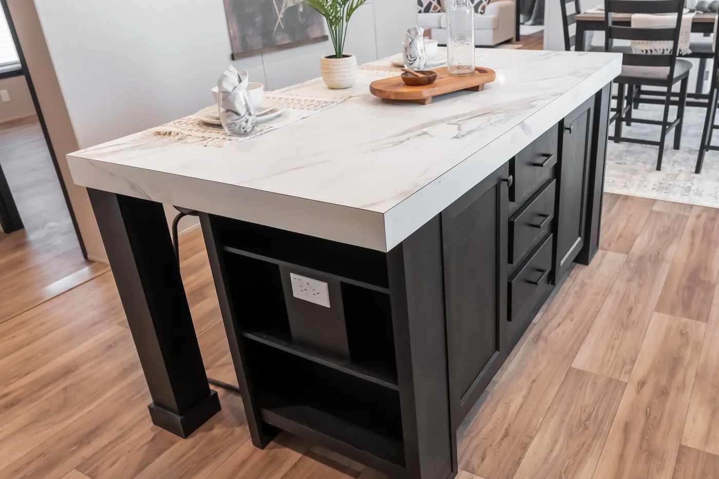 The THE ANNIVERSARY 2.1 Kitchen. This Manufactured Mobile Home features 3 bedrooms and 2 baths.