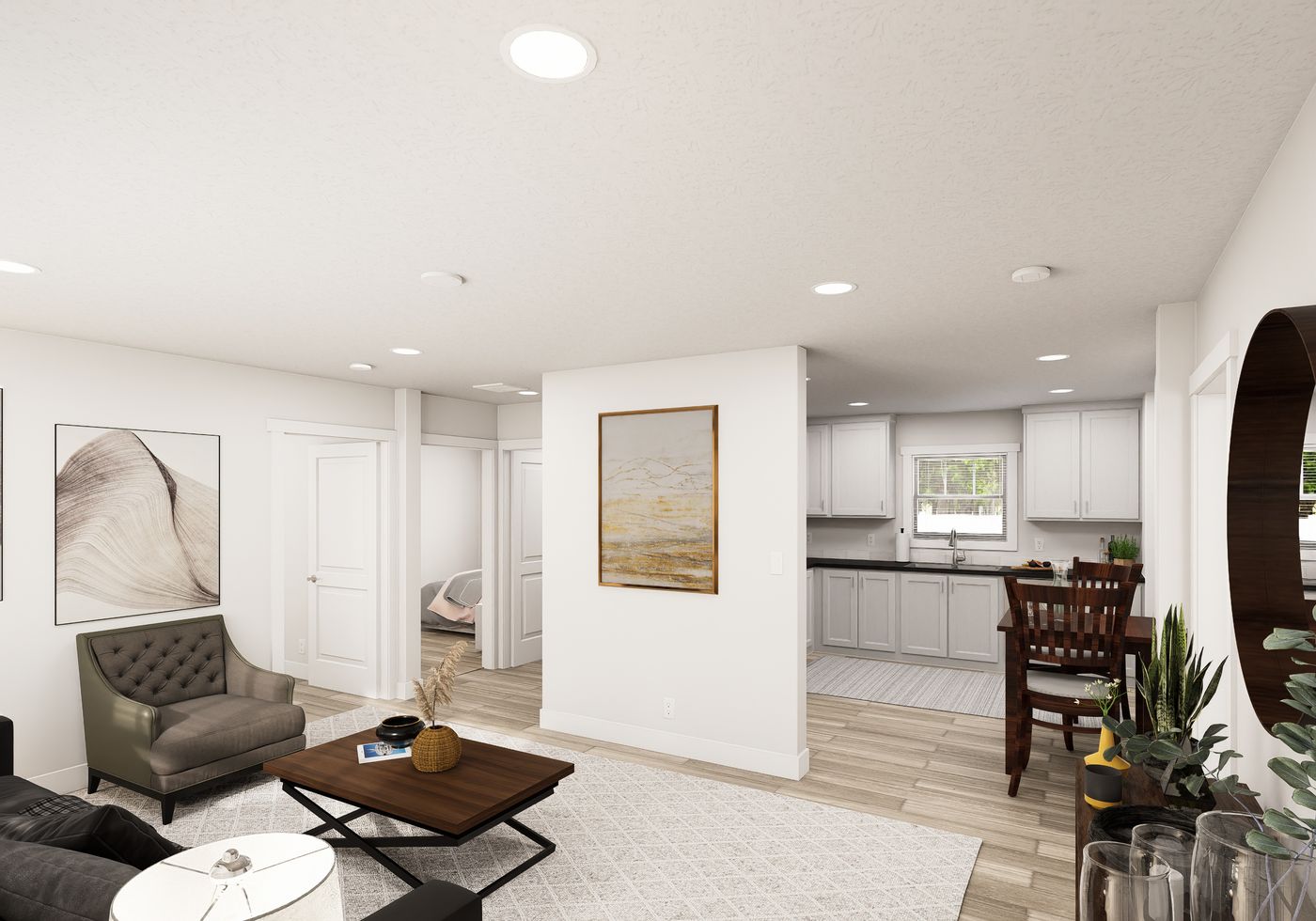 The RIGHT CHOICE 108 Foyer. This Manufactured Mobile Home features 3 bedrooms and 2 baths.