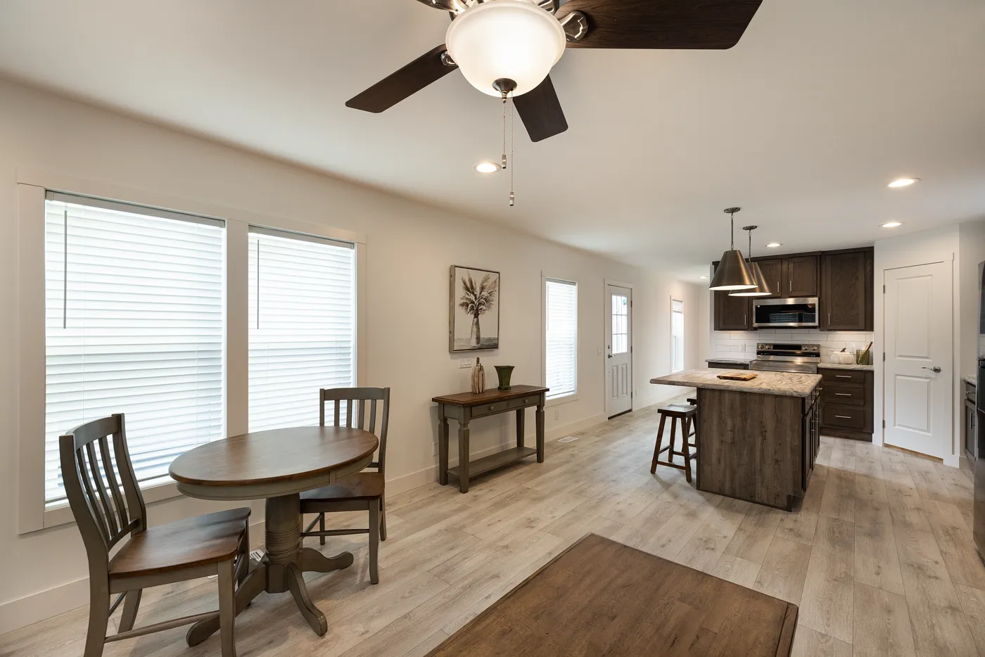 The RAMSEY 217-1 Kitchen. This Manufactured Mobile Home features 3 bedrooms and 2 baths.