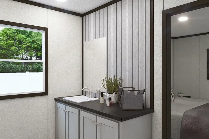 The DESIRE Primary Bathroom. This Manufactured Mobile Home features 3 bedrooms and 2 baths.