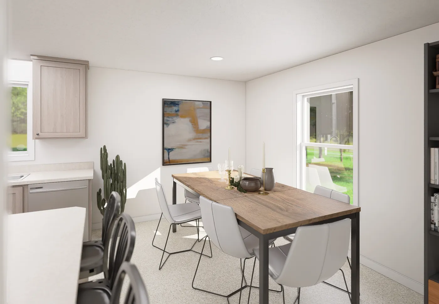 The 5017 IMAGINE Dining Area. This Manufactured Mobile Home features 3 bedrooms and 2 baths.