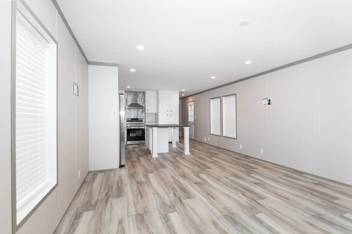 The THE PANTRY HOUSE Living Room. This Manufactured Mobile Home features 3 bedrooms and 2 baths.