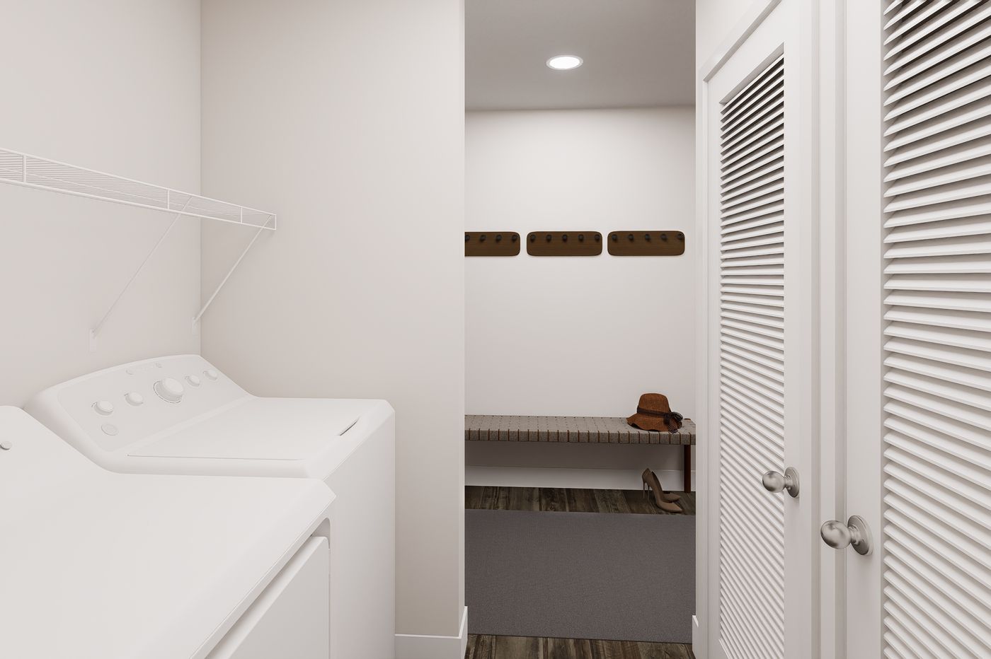 The 5628-MS068 CARMEL Utility Room. This Manufactured Mobile Home features 3 bedrooms and 2 baths.