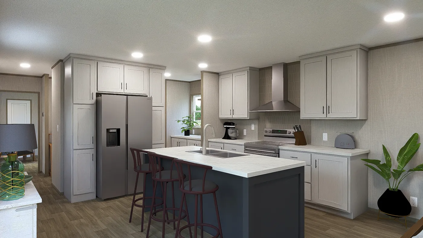 Tranquility. The TUSCANY Exterior. This Manufactured Mobile Home features 2 bedrooms and 2 baths.