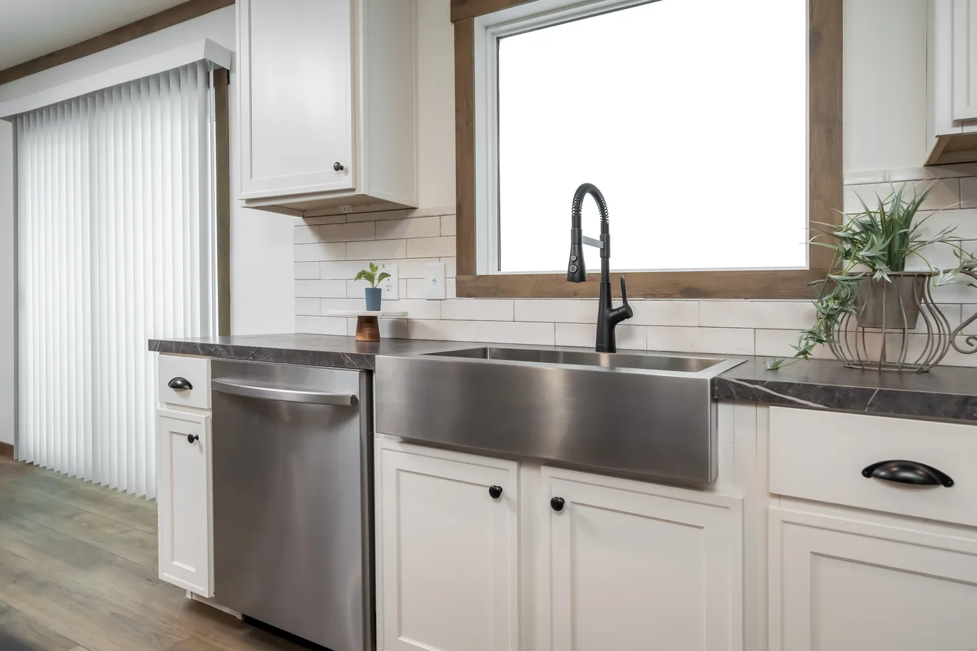 The THE LIZZIE Kitchen. This Manufactured Mobile Home features 3 bedrooms and 2 baths.