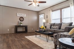 The ULTRA EXCEL 4 BR 28X68 Living Room. This Manufactured Mobile Home features 4 bedrooms and 2 baths.