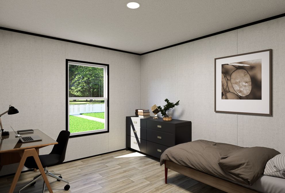 The ECLIPSE Guest Bedroom. This Manufactured Mobile Home features 4 bedrooms and 2 baths.