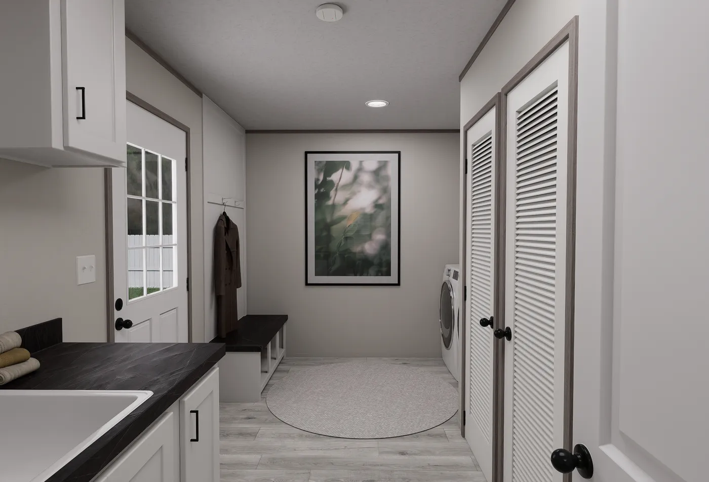 The DIAMOND Utility Room. This Manufactured Mobile Home features 3 bedrooms and 2 baths.