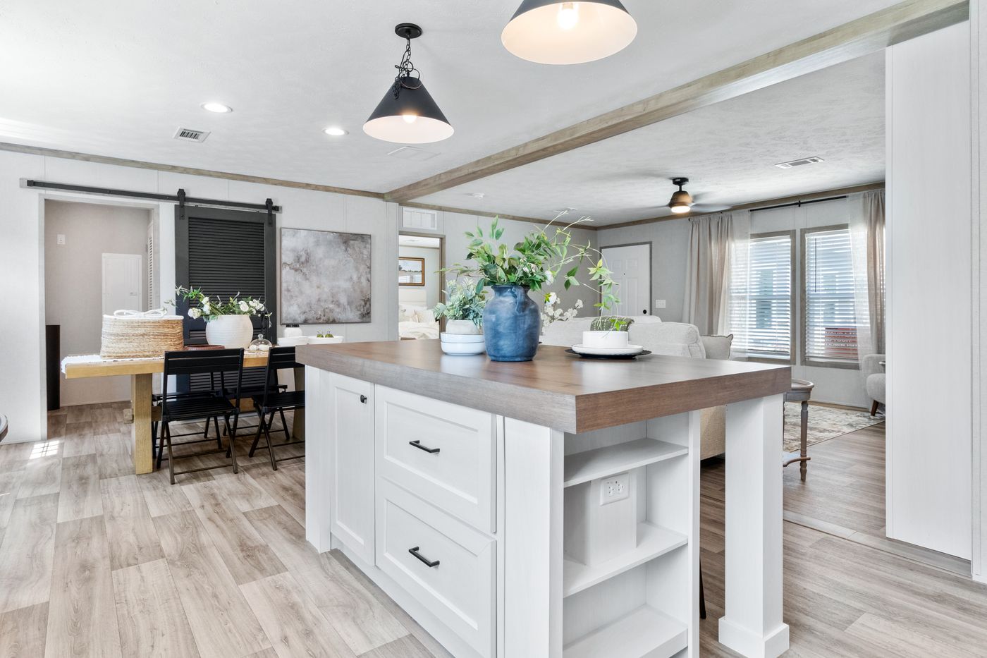 The THE REAL DEAL Kitchen. This Manufactured Mobile Home features 3 bedrooms and 2 baths.