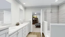 The REMINGTON Primary Bathroom. This Manufactured Mobile Home features 3 bedrooms and 2 baths.