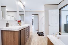 The THE ANNIVERSARY 2.1 Master Bathroom. This Manufactured Mobile Home features 3 bedrooms and 2 baths.