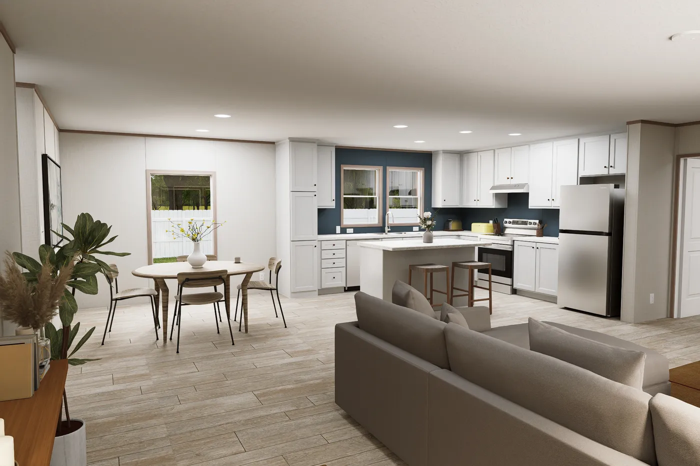 The ULTRA FLEX 76 Foyer. This Manufactured Mobile Home features 4 bedrooms and 2 baths.