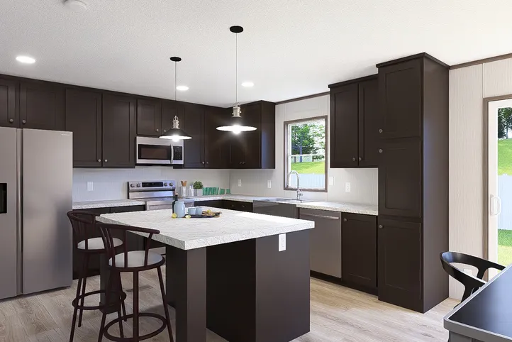 The ULTRA PRO HERCULES 28X68 3BR Kitchen. This Manufactured Mobile Home features 3 bedrooms and 2 baths.