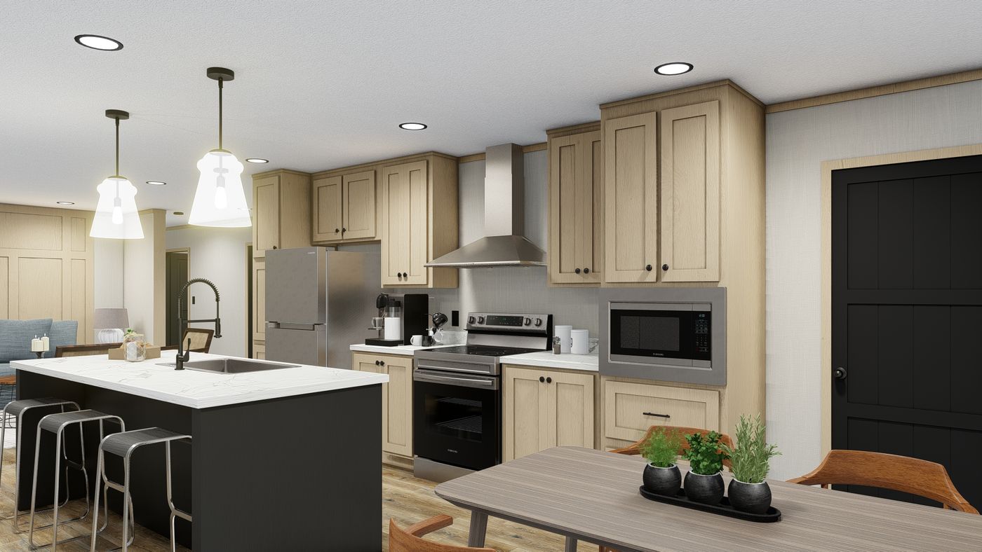 The RICHMOND Kitchen. This Manufactured Mobile Home features 3 bedrooms and 2 baths.