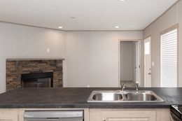 The BLAZER 48 A Kitchen. This Manufactured Mobile Home features 2 bedrooms and 1 bath.