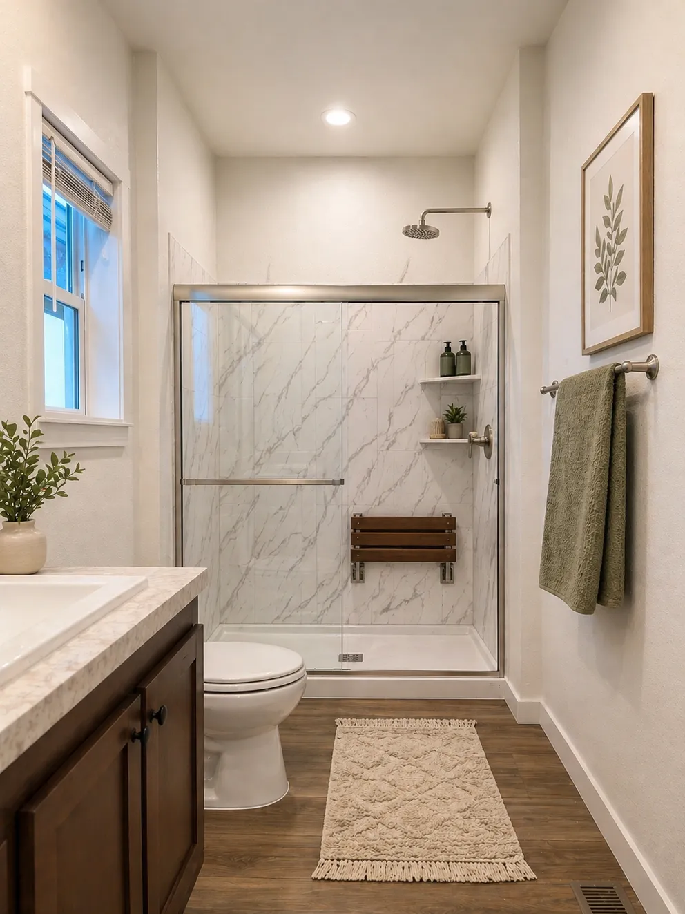 The ARIA Primary Bathroom. This Manufactured Mobile Home features 3 bedrooms and 2 baths.