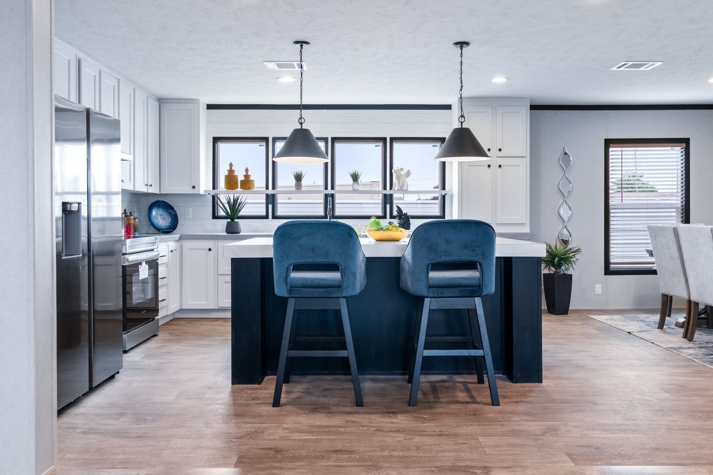 The HERCULES Kitchen. This Manufactured Mobile Home features 4 bedrooms and 2 baths.