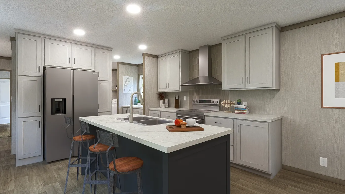 TranquilityThe SYDNEY Kitchen. This Manufactured Mobile Home features 3 bedrooms and 2 baths.