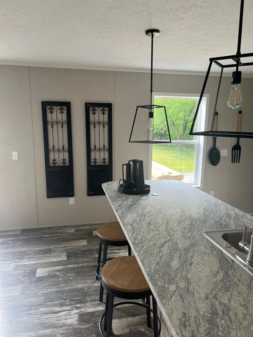 The JADE Kitchen. This Manufactured Mobile Home features 2 bedrooms and 1 bath.