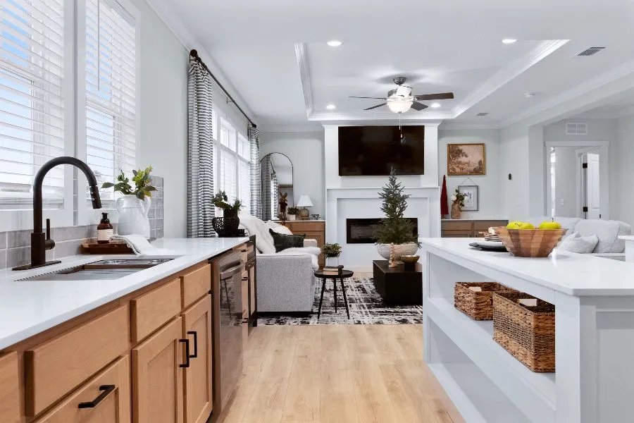 The THE ARCHIBALD Kitchen. This Manufactured Mobile Home features 4 bedrooms and 2 baths.