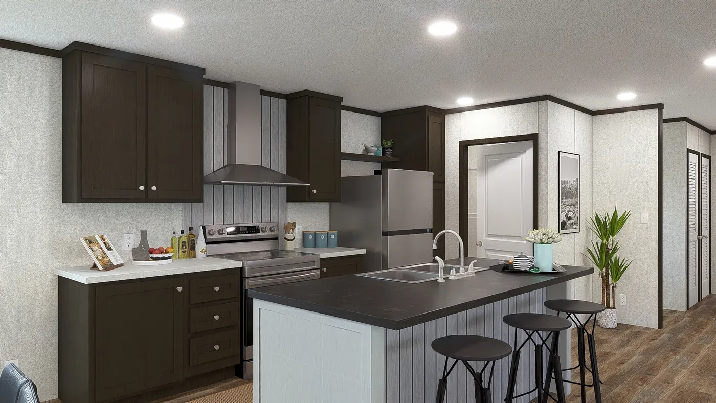 The REVEAL Kitchen. This Manufactured Mobile Home features 3 bedrooms and 2 baths.