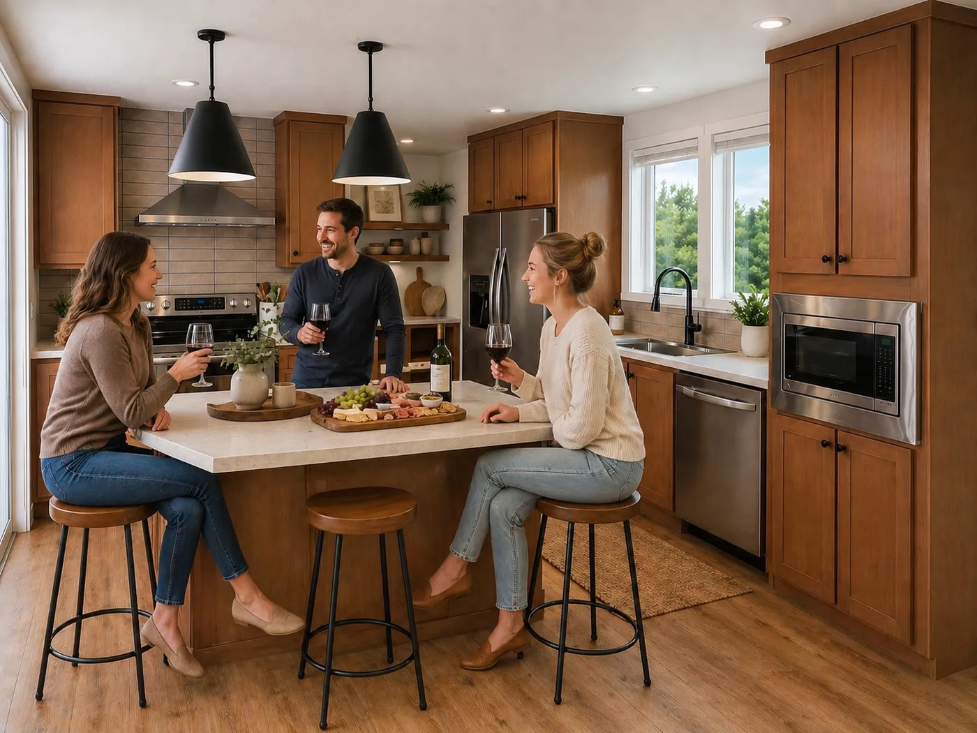 The ANNIVERSARY 2848 Dining Area. This Manufactured Mobile Home features 3 bedrooms and 2 baths.