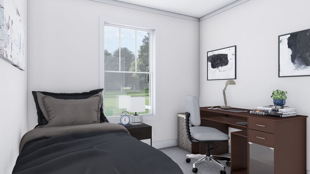 The MY GIRL Guest Bedroom. This Manufactured Mobile Home features 3 bedrooms and 2 baths.