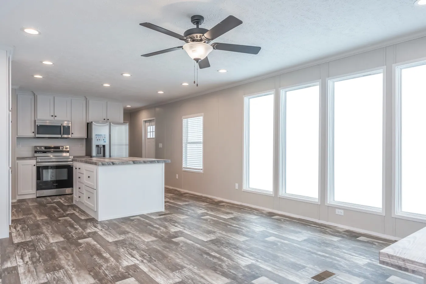 The WILLOW Kitchen. This Manufactured Mobile Home features 3 bedrooms and 2 baths.