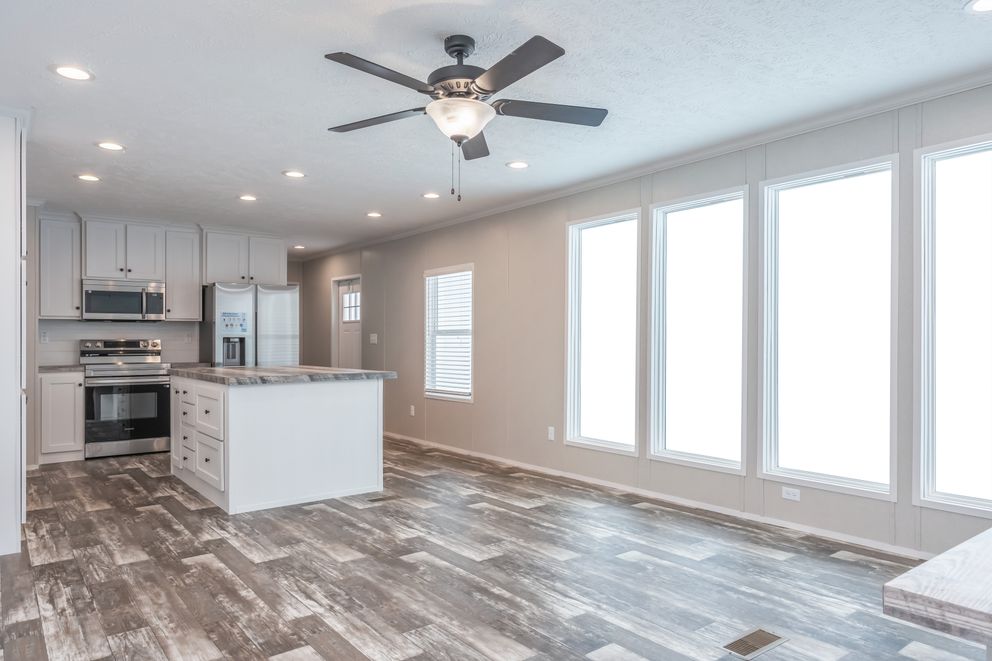 The WILLOW Kitchen. This Manufactured Mobile Home features 3 bedrooms and 2 baths.
