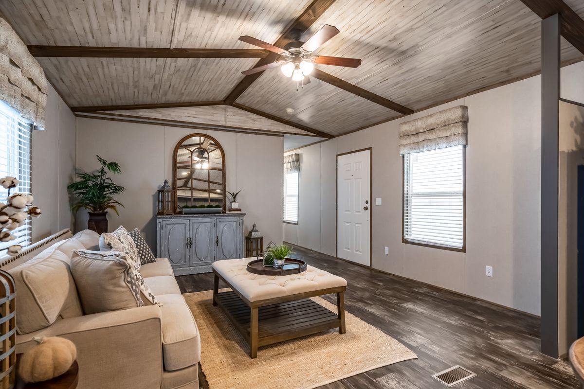 The ALPINE RIDGE Exterior. This Manufactured Mobile Home features 3 bedrooms and 2 baths.