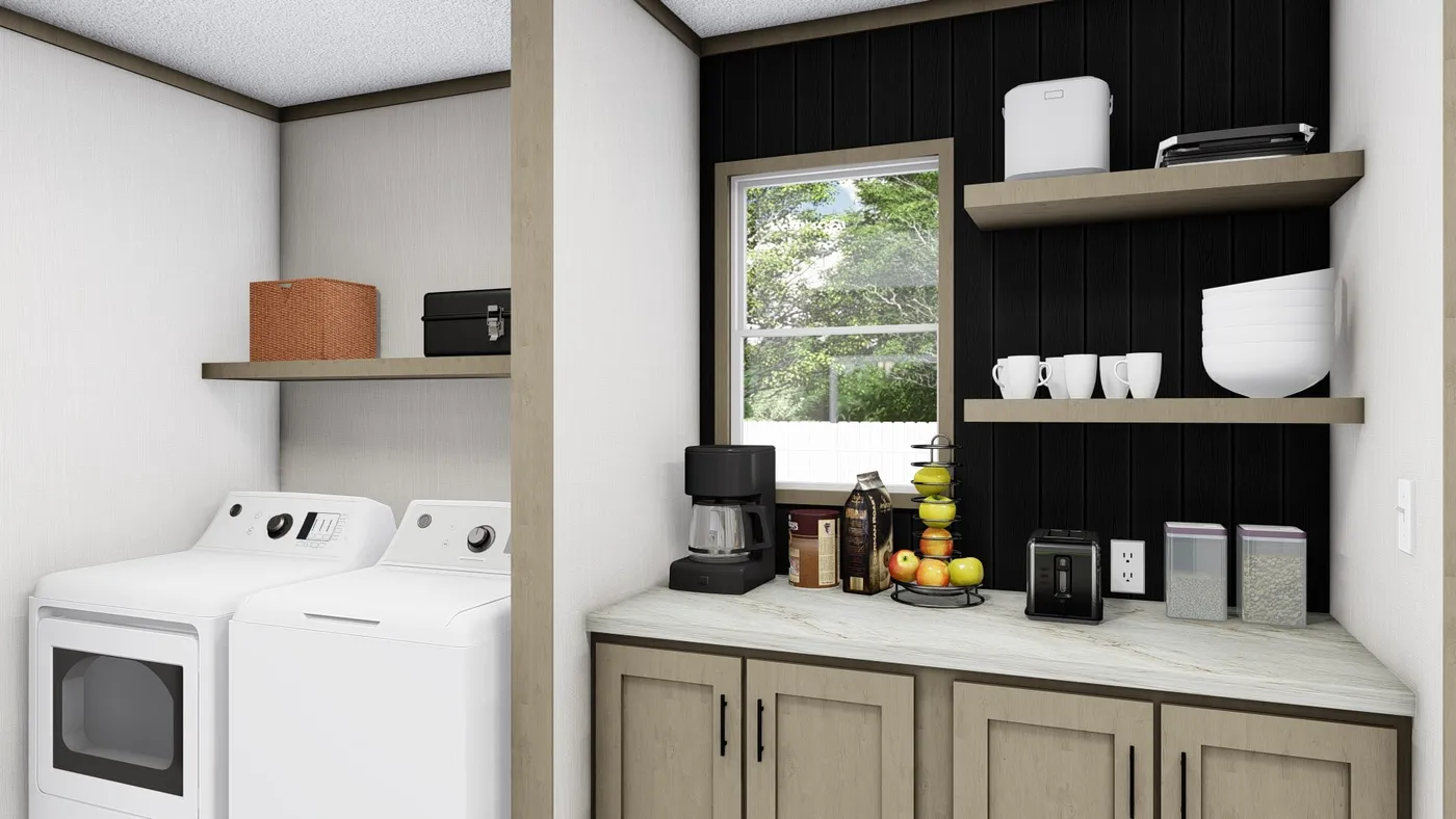 The BOONE Kitchen. This Manufactured Mobile Home features 4 bedrooms and 2 baths.