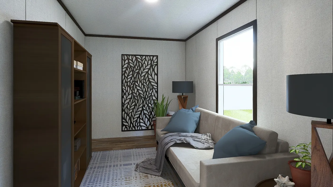 The SPIRIT Guest Bedroom. This Manufactured Mobile Home features 2 bedrooms and 2 baths.