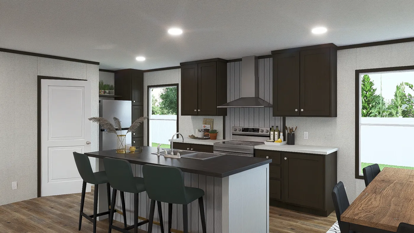 The EMPOWER Kitchen. This Manufactured Mobile Home features 4 bedrooms and 2 baths.