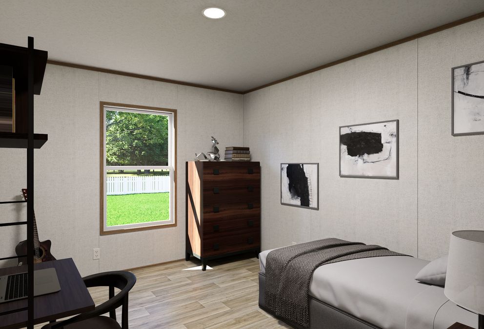 The ELEMENT Guest Bedroom. This Manufactured Mobile Home features 3 bedrooms and 2 baths.