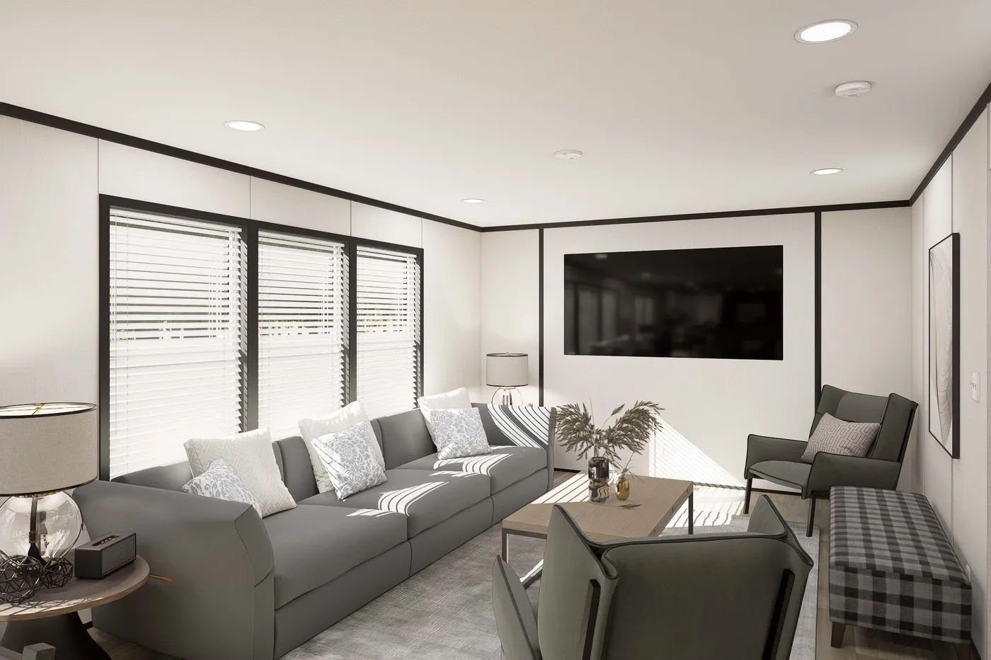 The PLATINUM ANNIVERSARY Den. This Manufactured Mobile Home features 3 bedrooms and 2 baths.