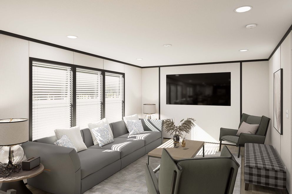 The PLATINUM ANNIVERSARY Den. This Manufactured Mobile Home features 3 bedrooms and 2 baths.