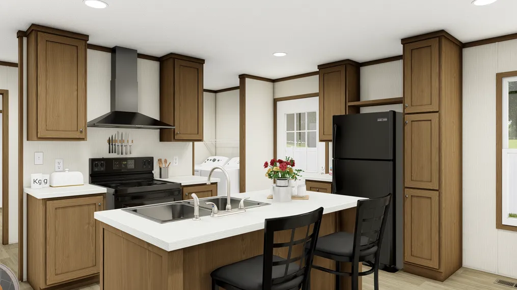 The SPIRIT Kitchen. This Manufactured Mobile Home features 2 bedrooms and 2 baths.