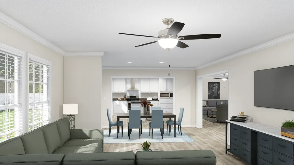 The PALMETTO 6101 Foyer. This Manufactured Mobile Home features 4 bedrooms and 2.5 baths.